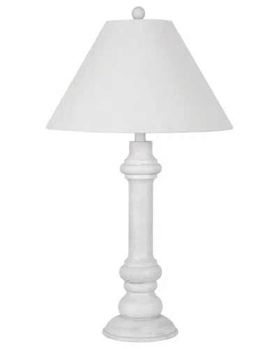 Lamps Per Se Set Of Two 30in Polyresin Table Lamps With Linen Shade In White