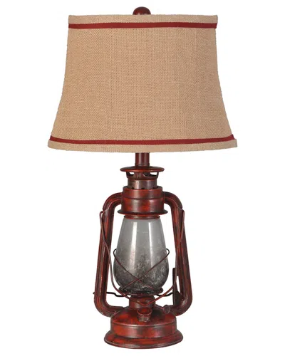 Lamps Per Se Set Of Two Metal & Glass Table Lamps In Brown
