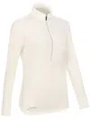 Lamunt Alexandra White Long Sleeve Top In Metallic