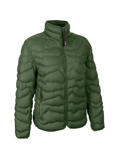Lamunt Bianca Light Redown Quilted Jacket In Green
