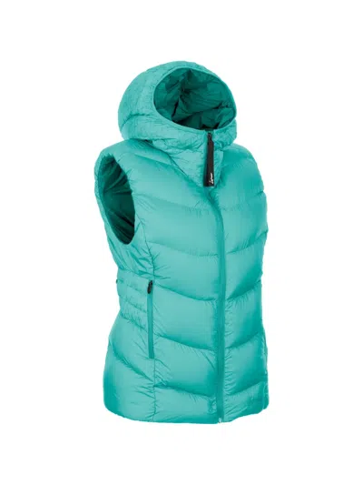Lamunt Bianca Redown Quilted Hooded Gilet In Green