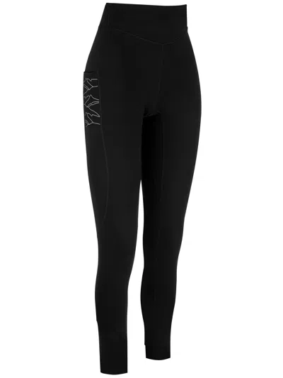 Lamunt Black Anna Mountain High-waist Leggings