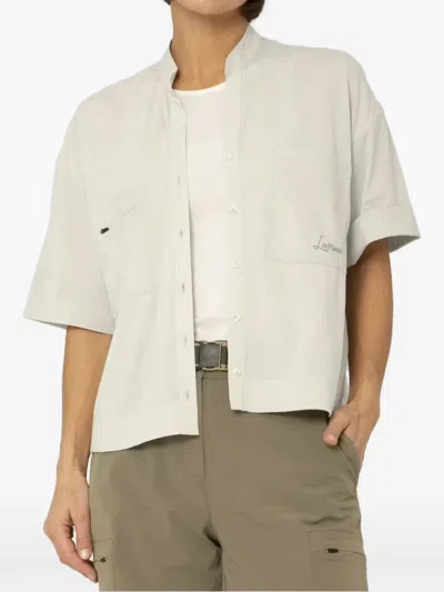 Lamunt Chest-pocket Buttoned Shirt In White