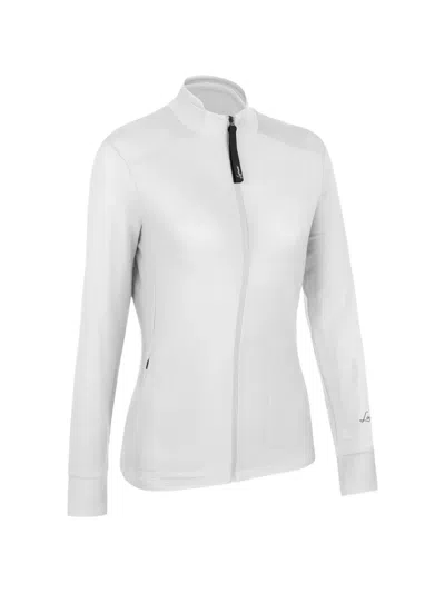 Lamunt Emmy Light Zip-up Jacket In White