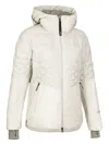 Lamunt Luisa Hooded Quilted Jacket In Neutral