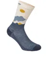 Lamunt Martha Socks With Illustration In Gray