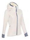 Lamunt Antje Hooded Zip-up Jacket In Blanco