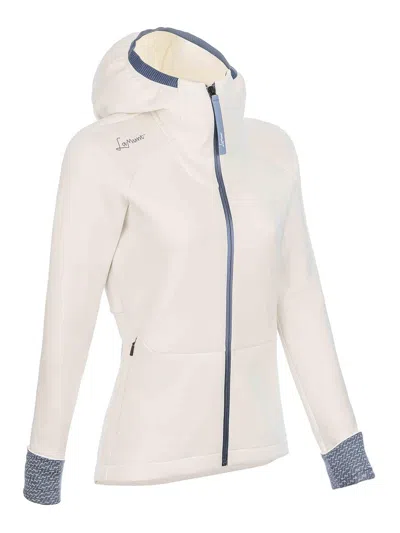 Lamunt Antje Thermal Hoodie In Blanco