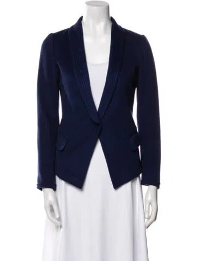 Pre-owned Lan Jaenicke Cashmere Blazer In Blue