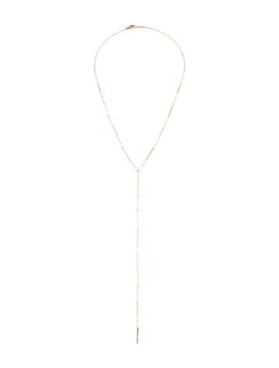 Pre-owned Lana 14k Bar Lavalier Necklace, 17.5" In Multi