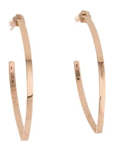 Pre-owned Lana 14k Blake Hoop Earrings In Multicolor