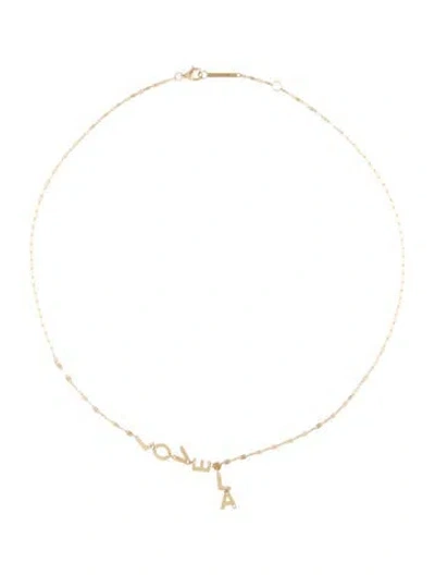 Pre-owned Lana 14k Blake ' Love La' Collar Necklace, 16" In Multi