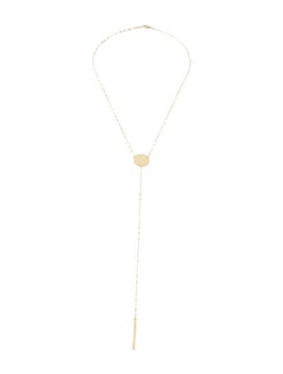 Pre-owned Lana 14k Chime Lariat Necklace, 18" In Multi