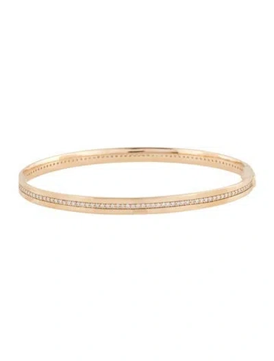 Pre-owned Lana 14k Diamond Bangle Bracelet, 7" In Multicolor