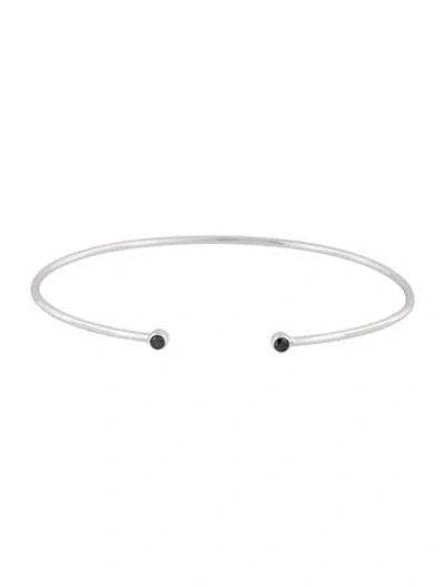 Pre-owned Lana 14k Diamond 'echo' Cuff Bracelet, 7" In Multicolor