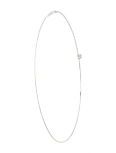 Pre-owned Lana 14k Diamond Large Magic Single Hoop Earring In Multi