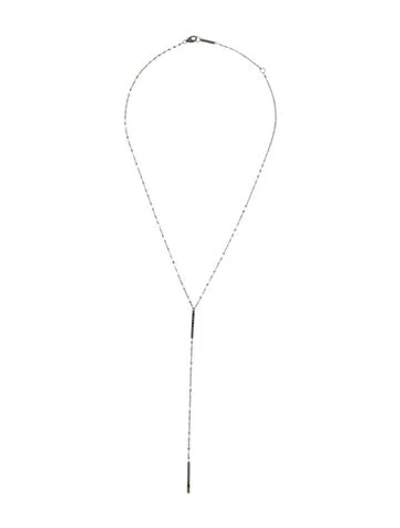 Pre-owned Lana 14k Diamond Lavalier Necklace, 17.5" In Multi