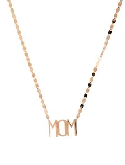 Pre-owned Lana 14k Diamond 'mom' Station Necklace, 17.75" In Multicolor