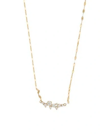 Pre-owned Lana 14k Diamond Pendant Necklace, 17.75" In Multi