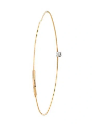 Pre-owned Lana 14k Diamond Single Hoop Earring In Multicolor