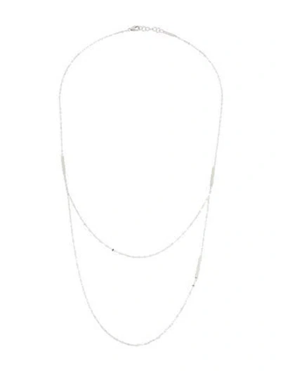 Pre-owned Lana 14k Double Strand Chain Necklace, 21", 21", 21" In Multicolor