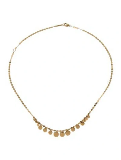 Pre-owned Lana 14k Fifteen Mini Disc Chain Necklace, 17" In Multi
