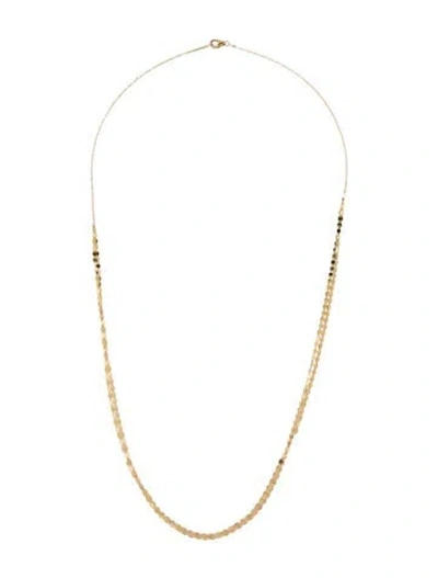 Pre-owned Lana 14k Flat Link Double Strand Necklace, 24" In Multicolor
