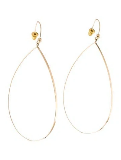Pre-owned Lana 14k Flat Teardrop Earrings In Multi