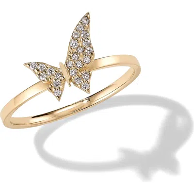 Lana 14k Gold Butterfly Ring