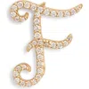 Lana 14k Gold Diamond Cursive Initial Stud Earring
