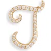 Lana 14k Gold Diamond Cursive Initial Stud Earring