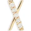 Lana 14k Gold Diamond Initial Single Stud Earring