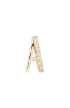 Lana 14k Gold Diamond Initial Single Stud Earring