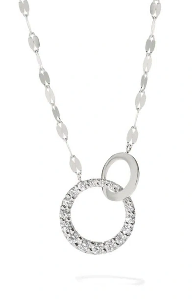 Lana 14k Gold Diamond Interlocking Pendant Necklace In Metallic