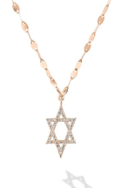 Lana 14k Gold Diamond Star Of David Pendant Necklace