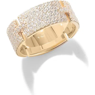 Lana Vanity Tag Pave Diamond Ring 7 14k In Gold