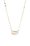 Lana 14k Gold Diamond Zodiac Cancer Pendant Necklace In Gold