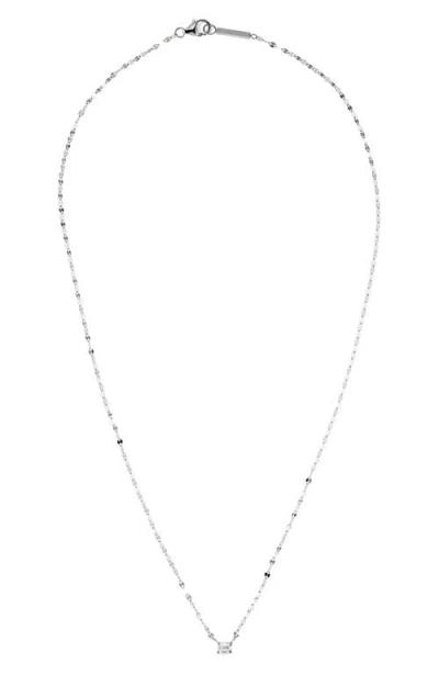 Lana 14k Gold Emerald Cut Diamond Pendant Necklace In Metallic