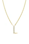 Lana 14k Gold Initial Pendant Necklace