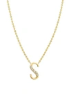 Lana 14k Gold Initial Pendant Necklace