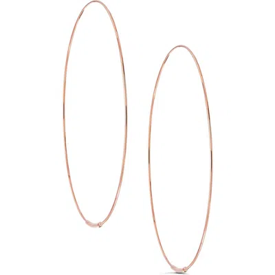 Lana 14k Gold Large Magic Hoop Earrings In Green