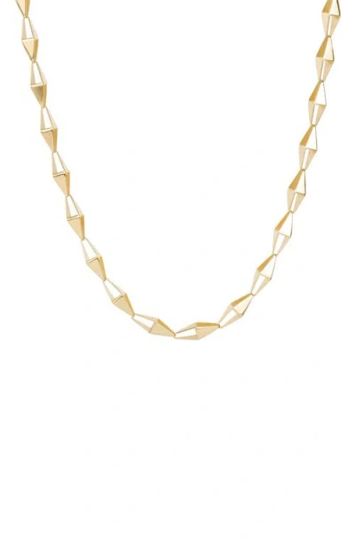 LANA LANA 14K GOLD LASER 3D KITE CHAIN NECKLACE