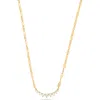 Lana 14k Gold Mini Curved Diamond Pendant Necklace In Gold