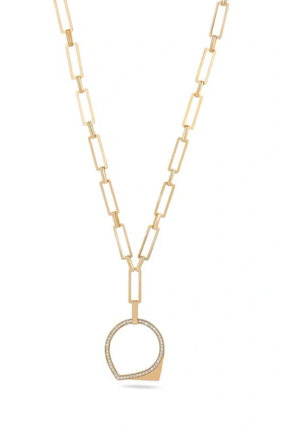 Lana 14k Gold Pointed Circle Pendant Necklace