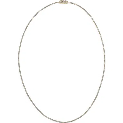 Lana 14k Gold Skinny Diamond Tennis Necklace