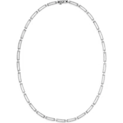 Lana 14k Gold Skinny Tag Choker Necklace In Metallic