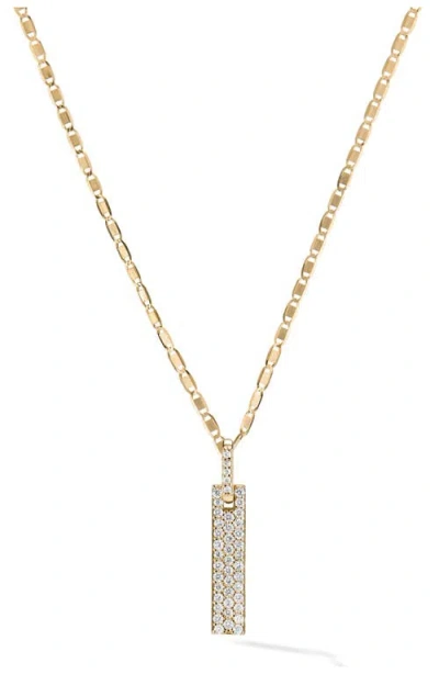 Lana 14k Gold Skinny Tag Pendant Necklace