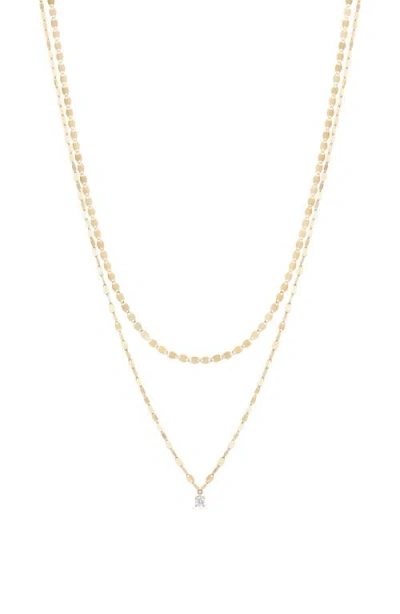 Lana 14k Gold Solo Double Strand Necklace