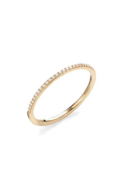 LANA LANA 14K GOLD THIN DIAMOND STACKING RING