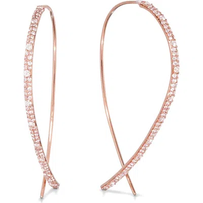 Lana 14k Gold Upside Down Diamond Hoop Earrings